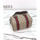 Replica Borsa a mano Gucci Mini GG Caffè scuro imitazione False Online