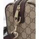 Replica Borsa a mano Gucci Mini GG Caffè scuro imitazione False Online