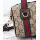 Replica Borsa a mano Gucci Mini GG Caffè scuro imitazione False Online