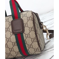 Replica Borsa a mano Gucci Mini GG Caffè scuro imitazione False Online