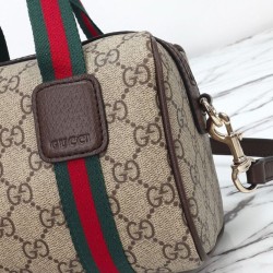 Replica Borsa a mano Gucci Mini GG Caffè scuro imitazione False Online