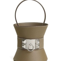 Replica Borsa tote Hermès Mini Medor Grigia imitazione False Online