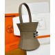Replica Borsa tote Hermès Mini Medor Grigia imitazione False Online