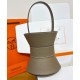 Replica Borsa tote Hermès Mini Medor Grigia imitazione False Online