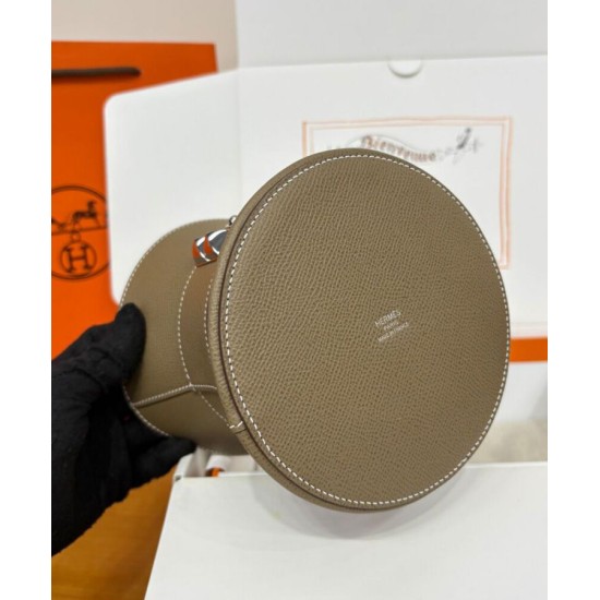 Replica Borsa tote Hermès Mini Medor Grigia imitazione False Online