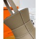 Replica Borsa tote Hermès Mini Medor Grigia imitazione False Online