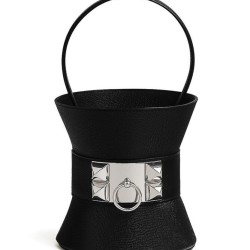 Replica Borsa tote Hermès Mini Medor Nera imitazione False Online