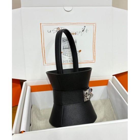 Replica Borsa tote Hermès Mini Medor Nera imitazione False Online