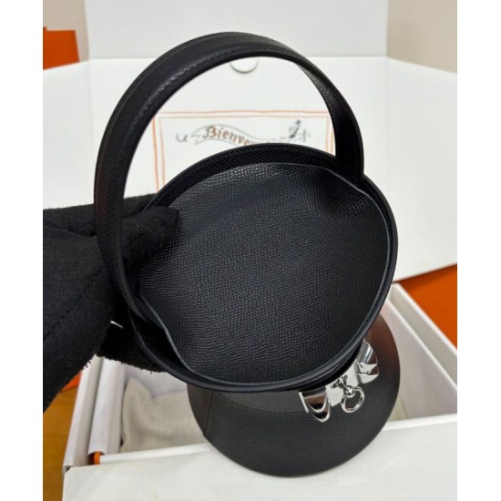 Replica Borsa tote Hermès Mini Medor Nera imitazione False Online