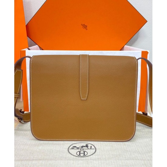 Replica Borsa a tracolla Hermès Steve Light Junior Caffè chiaro imitazione False Online