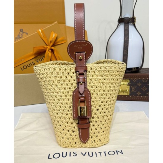 Replica Borsa Louis Vuitton All In BB m14217 Albicocca imitazione False Online