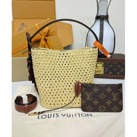 Replica Borsa Louis Vuitton All In BB m14217 Albicocca imitazione False Online