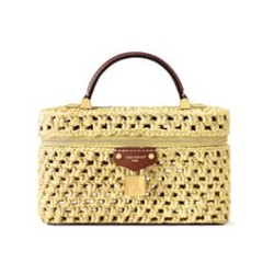Replica Borsa a tracolla Louis Vuitton Vanity Chain Albicocca imitazione False Online