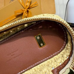 Replica Borsa a tracolla Louis Vuitton Vanity Chain Albicocca imitazione False Online
