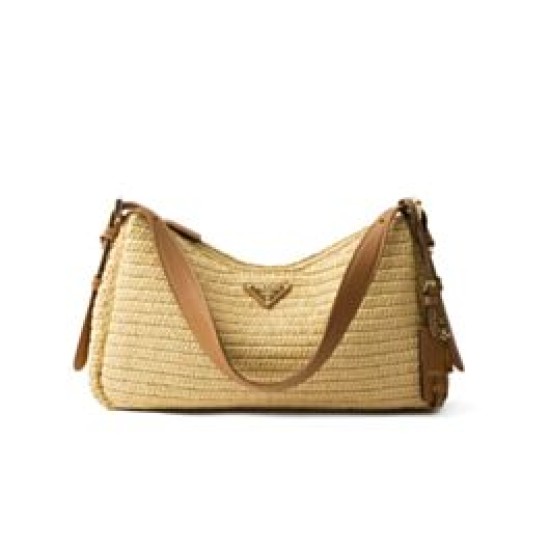 Replica Borsa grande all'uncinetto Prada Aimee Albicocca imitazione False Online