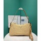 Replica Borsa grande all'uncinetto Prada Aimee Albicocca imitazione False Online