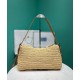 Replica Borsa grande all'uncinetto Prada Aimee Albicocca imitazione False Online
