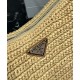 Replica Borsa grande all'uncinetto Prada Aimee Albicocca imitazione False Online