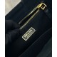 Replica Borsa a mano Prada Jardiniere Mini in tela di cotone Nero imitazione False Online