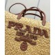 Replica Borsa shopping Prada Grande in Rafia Caffè imitazione False Online Replica Borsa shopping Prada Grande in Rafia Caffè imitazione False Online