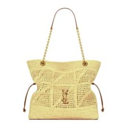 Replica Shopping Jamie YSL Saint Laurent in rafia Albicocca imitazione False Online