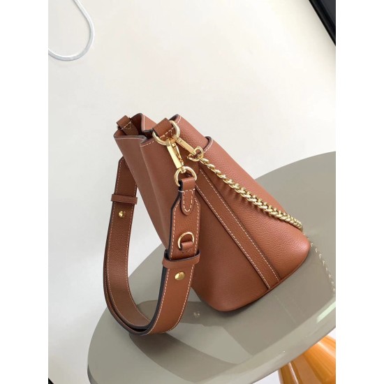 Replica Borsa Louis Vuitton Lock and Walk Marrone