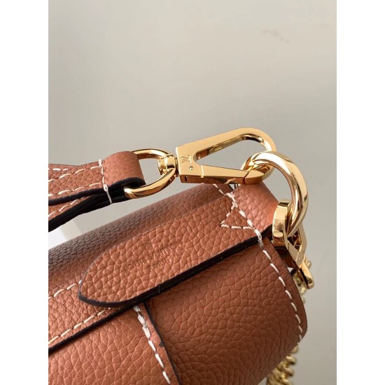 Replica Borsa Louis Vuitton Lock and Walk Marrone