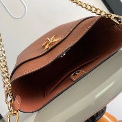 Replica Borsa Louis Vuitton Lock and Walk Marrone