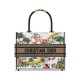 Replica Borsa media Christian Dior Book Tote senza tempo con paglia di rafia naturale e cotone ricamato Replica Borsa media Christian Dior Book Tote senza tempo con paglia di rafia naturale e cotone ricamato