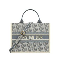 Replica Borsa media Christian Dior Book Tote blu