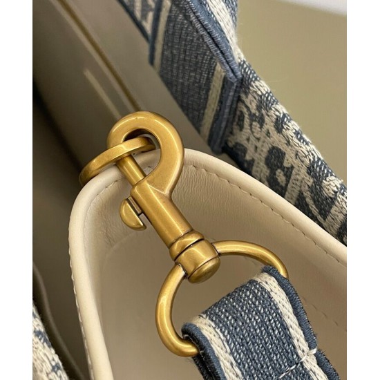 Replica Borsa media Christian Dior Book Tote blu Replica Borsa media Christian Dior Book Tote blu