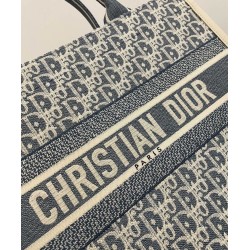 Replica Borsa media Christian Dior Book Tote blu