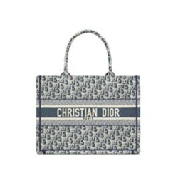 Replica Borsa media Christian Dior Book Tote crema