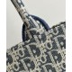 Replica Borsa media Christian Dior Book Tote crema