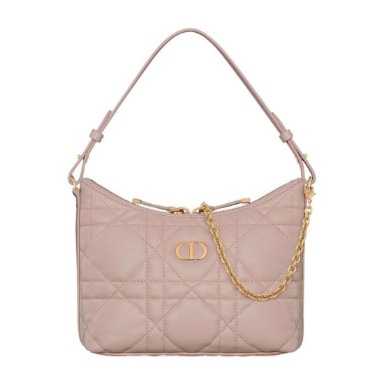 Replica Mini borsa Christian Dior Miss Caro Diorling con catena, rosa