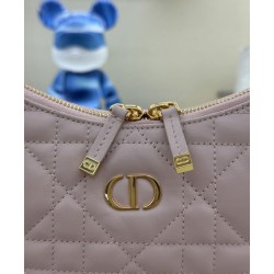Replica Mini borsa Christian Dior Miss Caro Diorling con catena, rosa