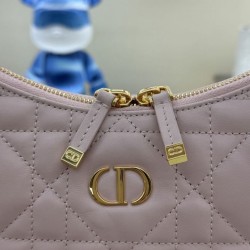Replica Mini borsa Christian Dior Miss Caro Diorling con catena, rosa