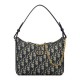 Replica Mini borsa Christian Dior 30 Montaigne Diorling con catena, blu scuro