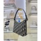 Replica Mini borsa Christian Dior 30 Montaigne Diorling con catena, blu scuro
