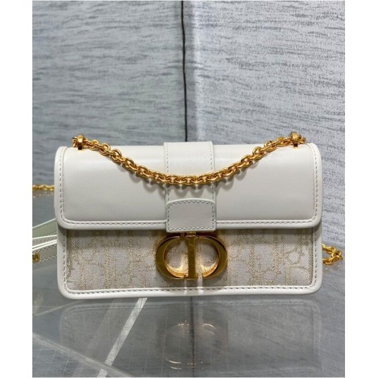Replica Borsa Dior 30 Montaigne East-West con catena Crema