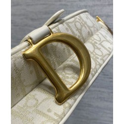 Replica Borsa Dior Saddle con tracolla Crema