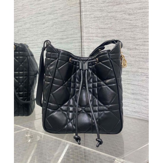Replica Borsa Christian Dior D-Motion media nera
