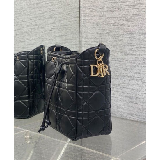 Replica Borsa Christian Dior D-Motion media nera