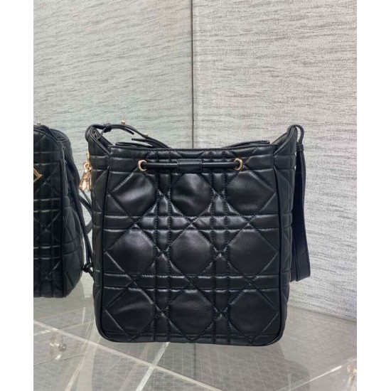 Replica Borsa Christian Dior D-Motion media nera