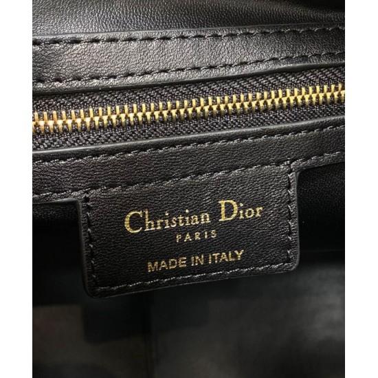 Replica Borsa Christian Dior D-Motion media nera