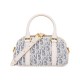Replica Borsa Christian Dior D-Vibe East-West Nano blu