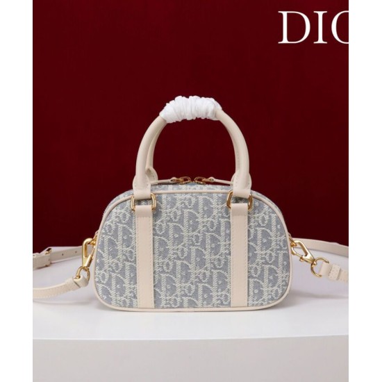 Replica Borsa Christian Dior D-Vibe East-West Nano blu