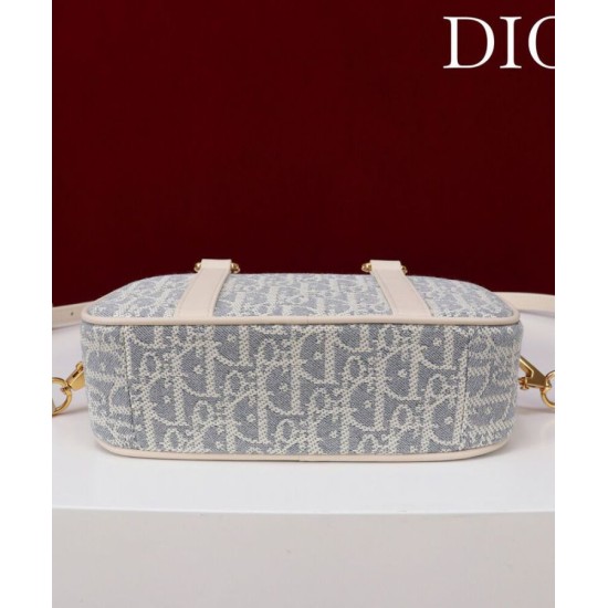Replica Borsa Christian Dior D-Vibe East-West Nano blu