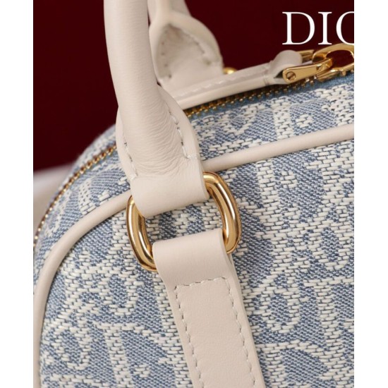 Replica Borsa Christian Dior D-Vibe East-West Nano blu