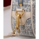 Replica Borsa Christian Dior D-Vibe East-West Nano blu